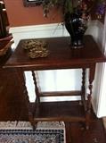                             Small barley twist  table 