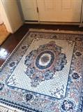                              Blue/tan entry rug