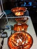                           Copper colored molds