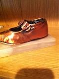                              Bronzed baby shoe