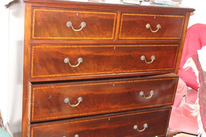 A chest with beautiful inlay in this condition is really hard to find.