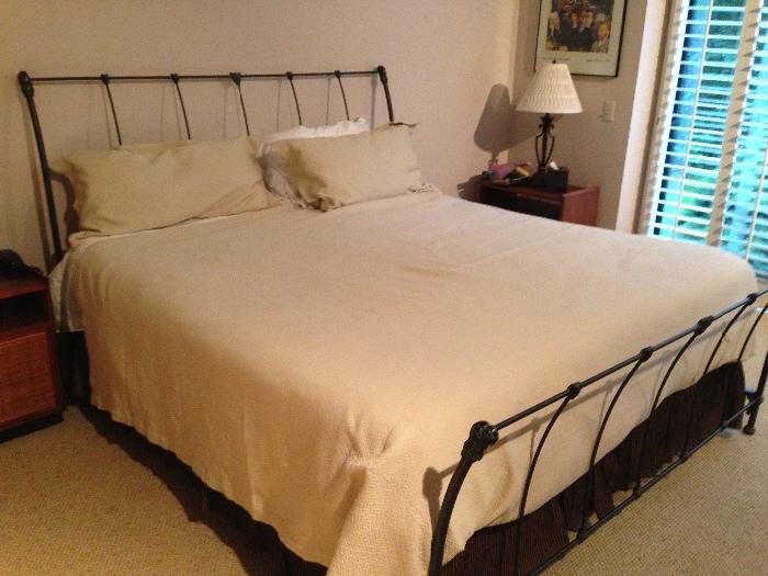 KING IRON FRAME BED
