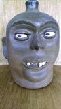 Lanier Meaders Face Jug ,,,Early 70's  production,,,,and hard to find with the Rock Teeth