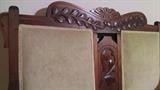 Fancy carvings on this one,,,Settee