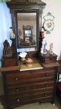 Antique Victorian Dresser, with marble piece, and glove boxes,,,circa 1885-1900