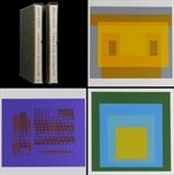Lot 1151:  ALBERS, Josef, (German, 1888-1976): ''Formulation and Articulation I & II'', portfolio featuring 66 total folder with stated 127 silkscreen prints of Albers works throughout the years. Signed by Albers, numbered 66 of 1000, printed in 1972 by N. Abrams and Ives-Sillman. Sold with original grey hard case folders and slip cases. Each page 15'' x 20'', in slip case 21'' x 15 3/4'' x 2 1/2''. Est. $5000/7000**
CONDITION: Wear to slipcases, prints appear to be in pristine condition.