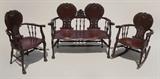 Lot 1140:  3 PIECE TURN OF THE CENTURY CARVED PARLOR SUITE