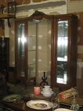 Large French Mirrored Display Cabinet