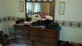 Queen Bed Set- Long dresser and mirror