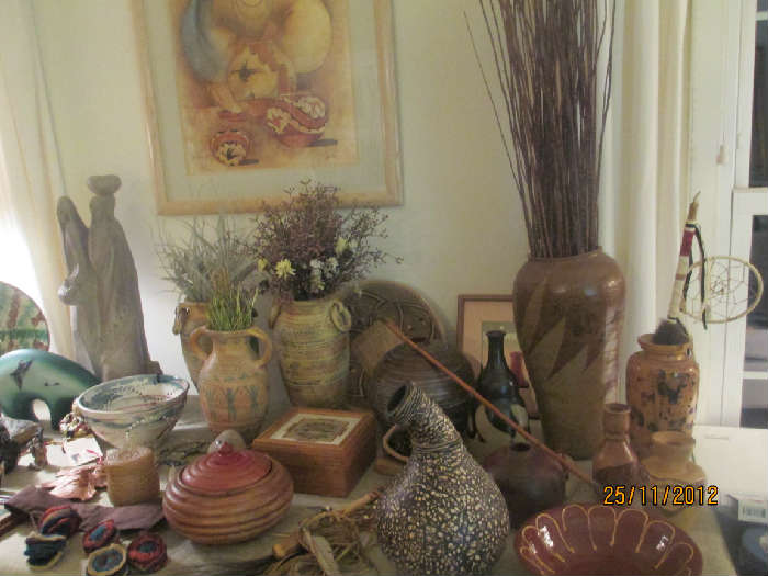 Signed Native American (Indian) Pottery & Art