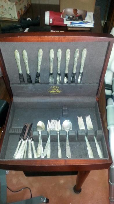 sterling flat ware set