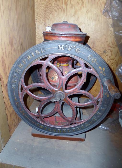 antique enterprize coffee grinder