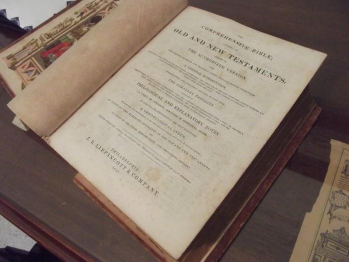 J. B. Lippincott & Co. 1858 Comprehensive Bible