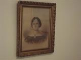 Antique Vintage Lithograph Protrait