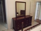 Cherry Dresser with Mirror