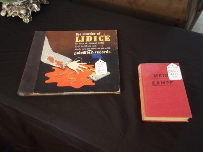 The Murder Of Lidice LP. Excellent condition.