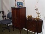 jewelry cabinet and sewing cabinet