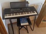 Yamaha PSR-200 electronic keyboard with stand (older)