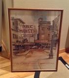 Framed 1983 Pike Place Market Festival poster