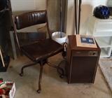 Vintage office chair & older dehumidifier