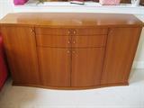 Teak media cabinet - $195