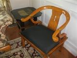 Wood carved chair - $75