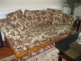 Wood floral sofa - $195