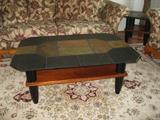 Large slate cocktail table - $95