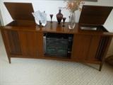 Mid-century modern entertainment center credenza