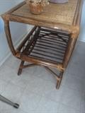 Wicker end tables