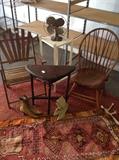 Emerson fan, victorian boots, old chairs