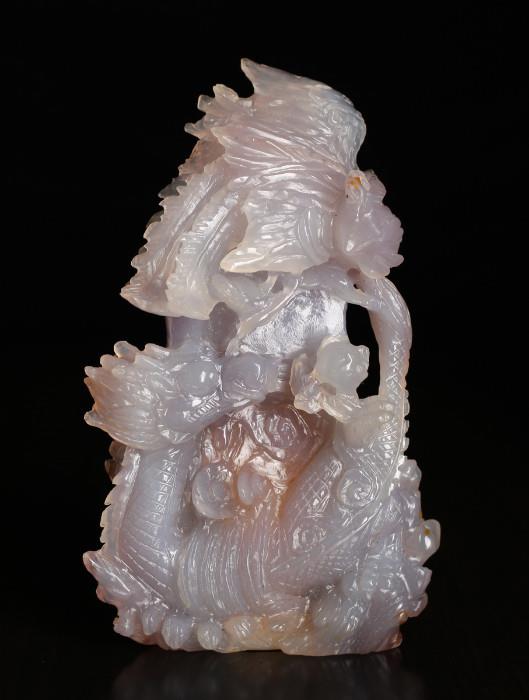 Lot 56:  Chinese Carved Agate Statue
