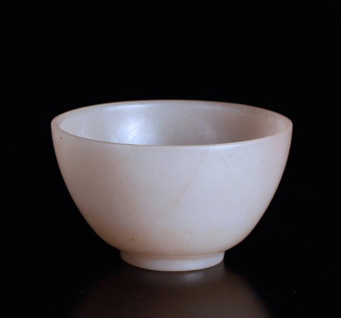 Lot 67:  18th C. Chinese Mutton Fat Jade Cup
