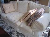 LILLIAN AUGUST PALE YELLOW DOWN FILLED SOFA VERY NICE