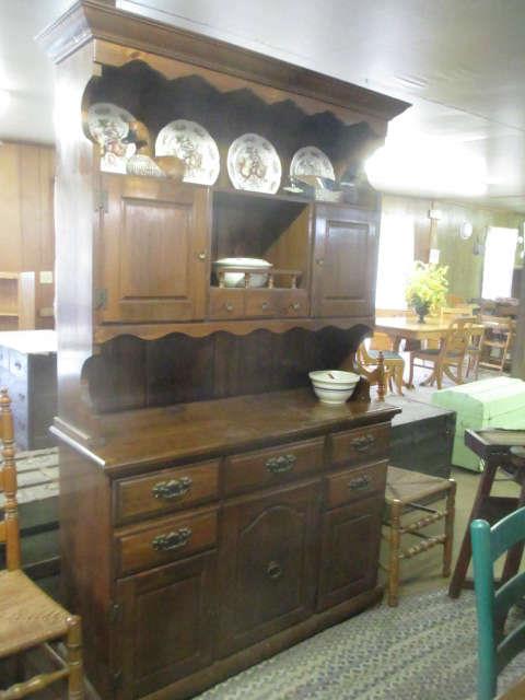 2 Pc. Country China Cabinet