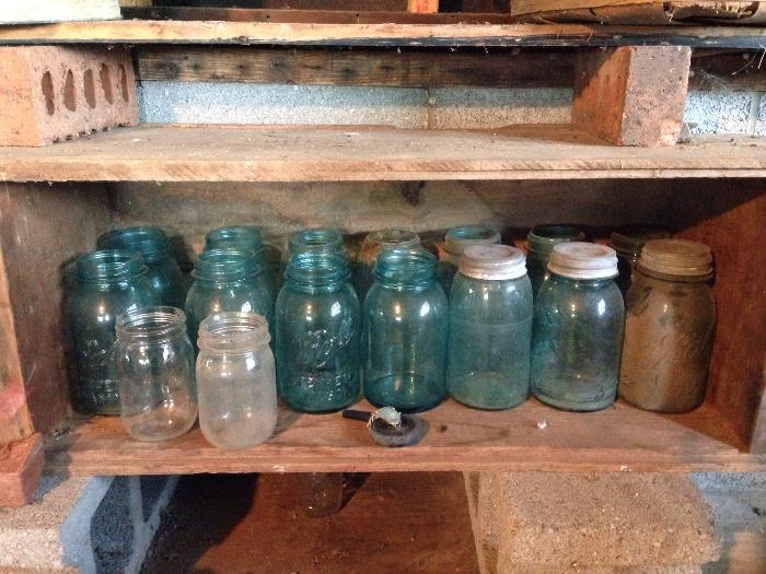 Old Blue Ball Jars