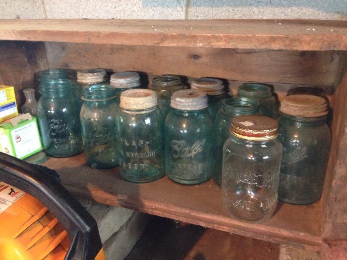 Old Blue Bar Jars