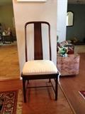 6 Dining chairs. Two with arms