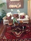 Persian rug and baskets. Original painting.
