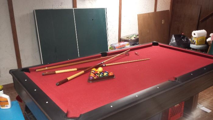 Pool Table, Ping Pong table top only, haven't found the base yet.