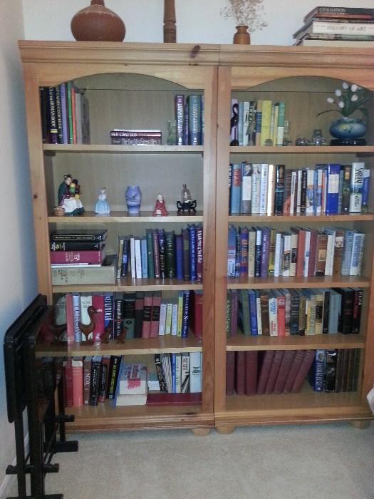 Great bookcases. Almost look built in. They are for sale. $175 each