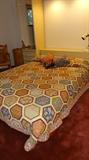 Queen Size Vintage Lacquer Bedroom Set