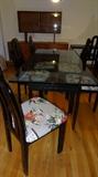 Gorgeous Glass Dining Room Table w/6 Chairs
