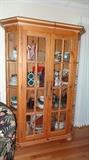Knotty Pine Curio Cabinet