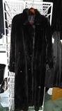 Black Beaver Full Length Coat