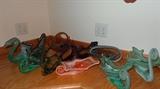 Hand Blown Glass Swans