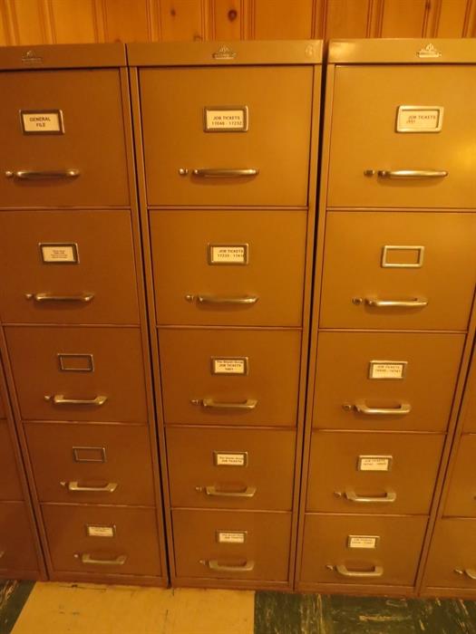All steel file cabinets