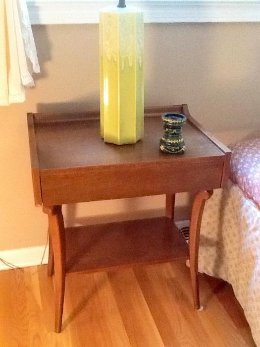 One of night stands from midcentury mod R-Way bedroom set