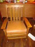 sighned antique stickley chair