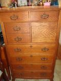 NICE TURN OF THE CENTURY OAK BONNET BOX DRESSER